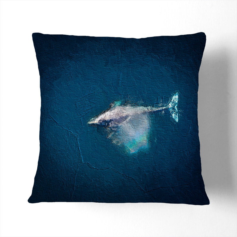 Swimming Dolphin Cushion with Filling, 55cm H x 55cm W x 20cm D