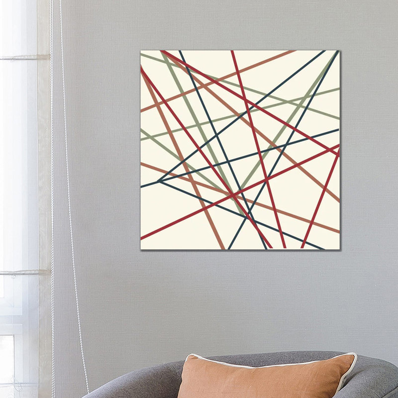 Lined II by Kimberly Allen - Painting on Canvas, 66.04 cm H x 66.04 cm W x 1.91 cm D, Wrapped Canvas