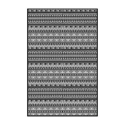 Tapis de zone rouge à motifs