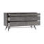 Commode 6 tiroirs Makena en bois d'acacia gris