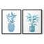 Watercolor House Plant III - reproduction encadrée de qualité supérieure - prête à être accrochée - aucun clou requis - aucun clou requis-213301135-213301134