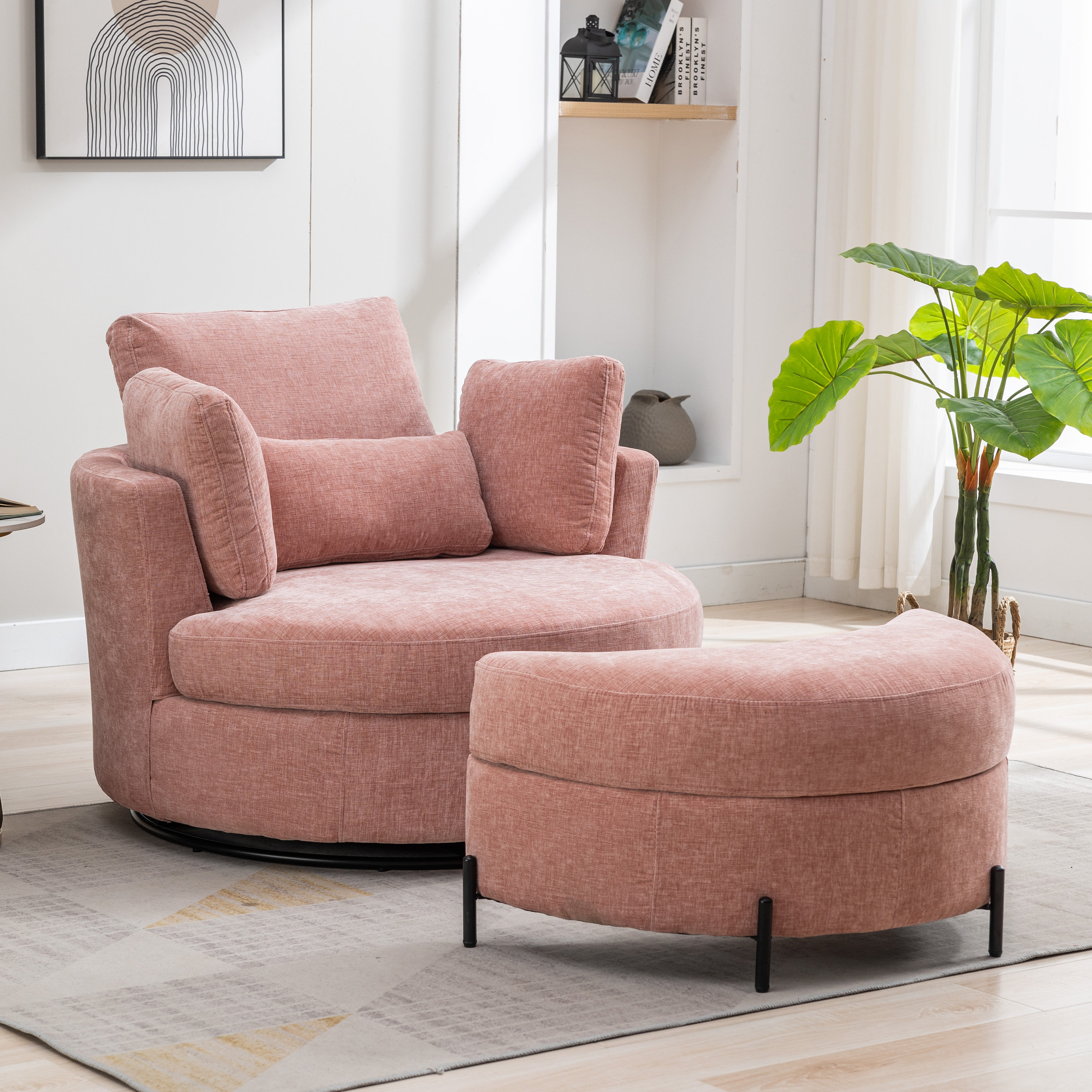 Astrid chair with ottoman hot sale