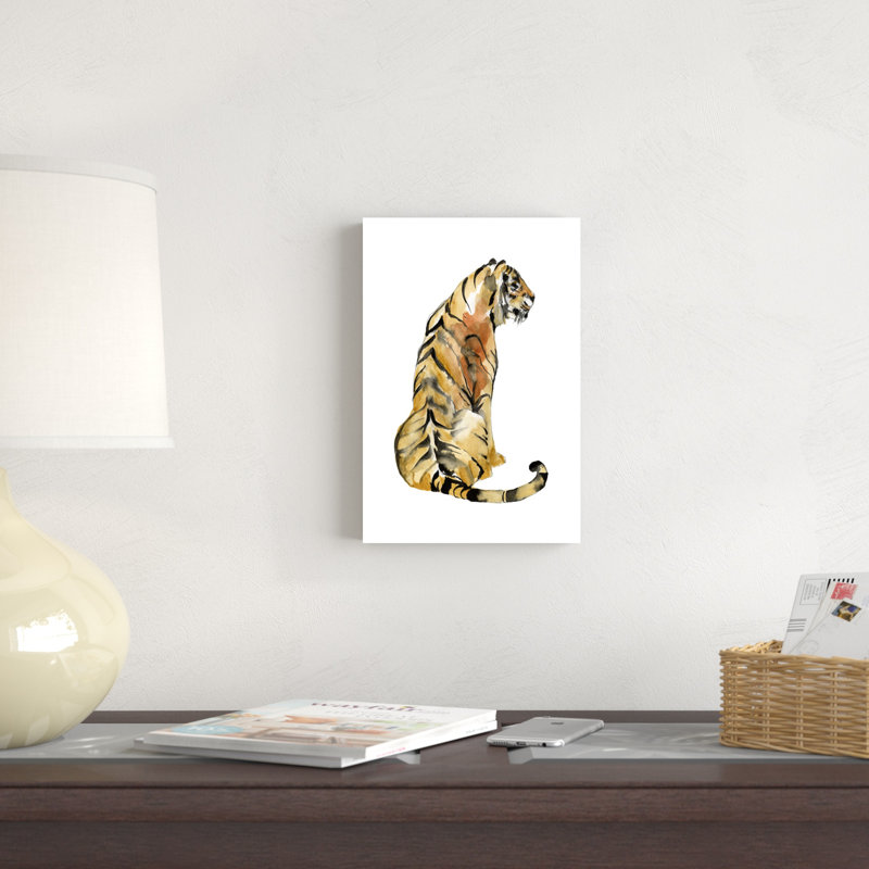 Tigre assis I, H 12 po x l 8 po x P 1,25 po