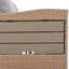 Ensemble modulaire d'extérieur en rotin 5 pièces avec 2 tables d'appoint extensibles PE