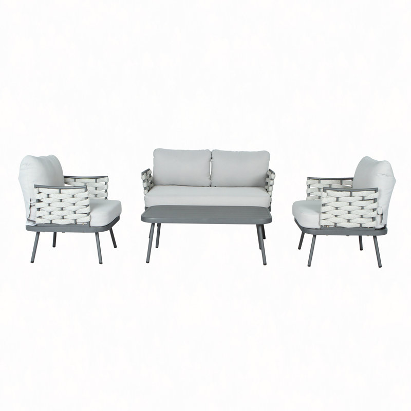 Ensemble de recouvrement en acier 4 pièces, Gris, Gris