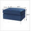 Repose-pieds bleu rectangulaire-1667741137
