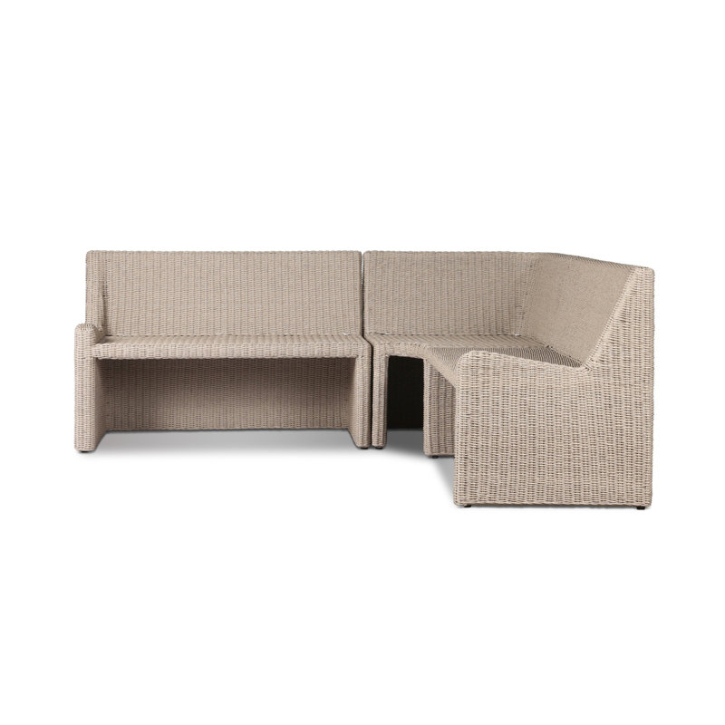 Senna Outdoor L-Shape Dining Banquette