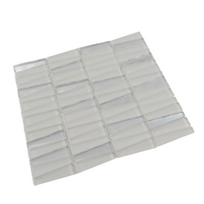 1" x 3" Glass Brick Joint Mosaic Wall and Floor Tile