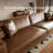 111.81" Luxury Oil-waxed Leather Sofa, High-end Vintage Sofa, Sturdy Frame, Comfortable Seating