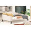 Lit de jour moderne beige avec construction - Pieds stables et sans capitonnage
