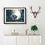 Elephant Roaming in a Green Forest - Framed Print-56713201-56713202