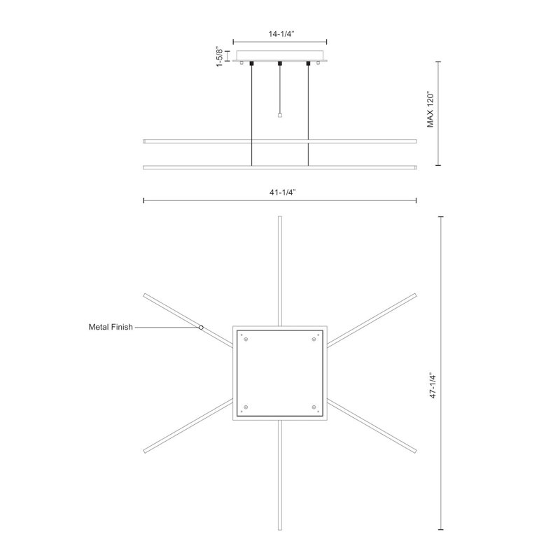 White Glass LED Linear Pendant Light