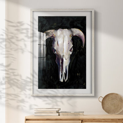 Horned Skull I -Framed Print