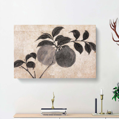 Tree Bearing Fruit by Shen Zhou - Wrapped Canvas