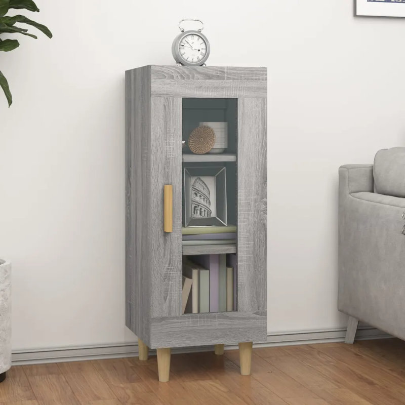 Leiba 1 -Door Accent Cabinet, Grey Sonoma