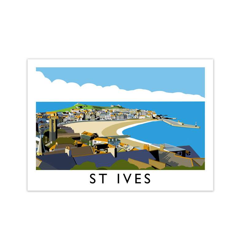 St Ives by Richard O'Neill - Print, 42 cm H x 59.4 cm W, No Frame
