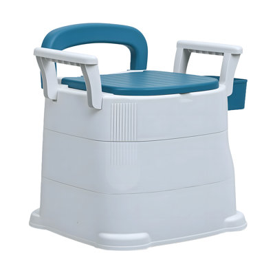 Bedside Commode, Upgraded Safety Commode Toilet For Elderly And Disabled, Potty Chair For Adults With Detachable Armrest, 18" Seat Width, 330lbs Heavy Duty - Bedside Commodes For Seniors