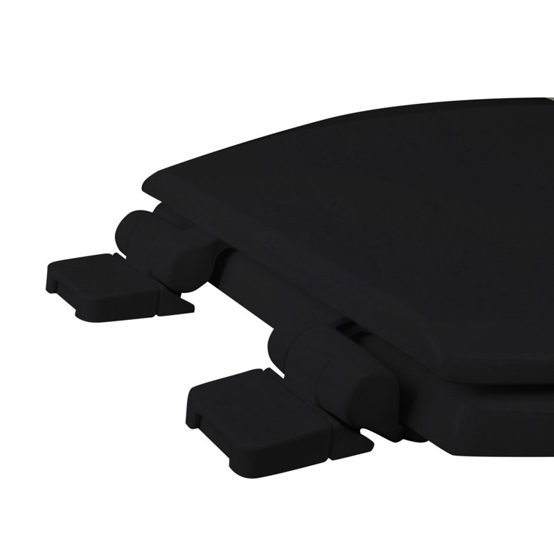 Round Toilet Seat and Lid, Black