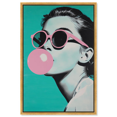 Impression sur toile rétro chic II par Art Remedy, cadre doré, 30 x 45