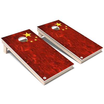 International Flag China All-Weather Composite Cornhole Board Set