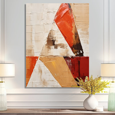 «Triangular Motions - Abstract Collages Wall Art Living Room»