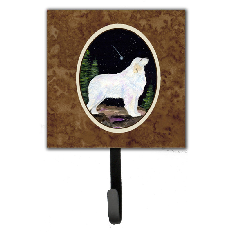 Porte-laisse pyrenees starry night great et crochet mural