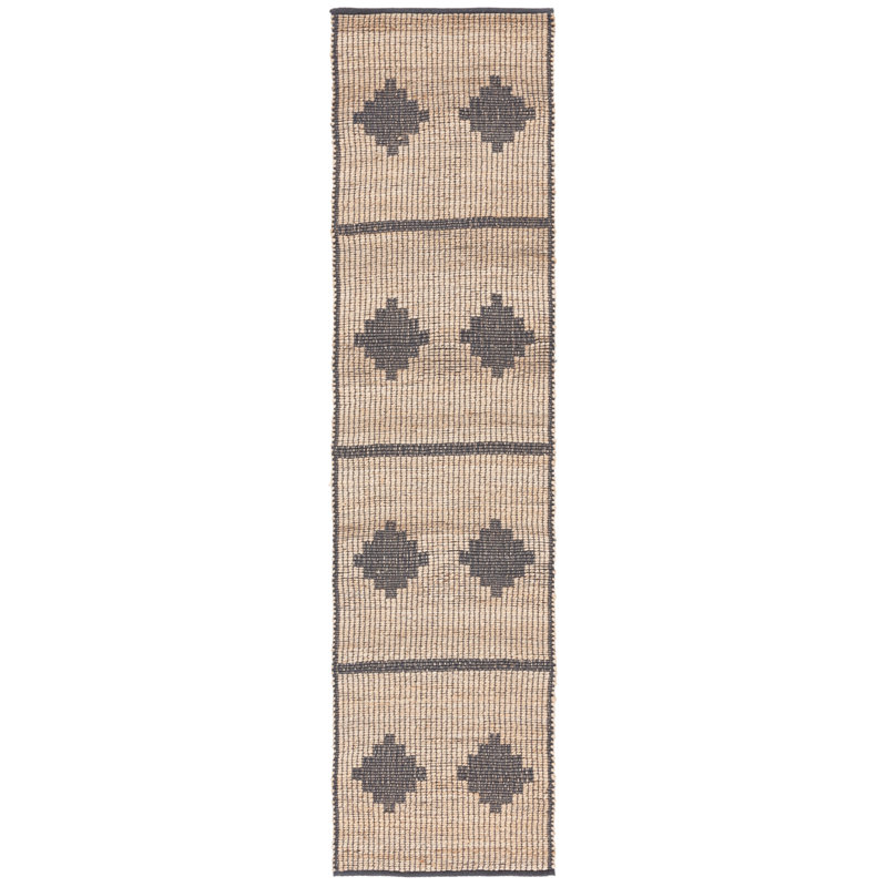 Kirtana Natural Fiber Flat Weave Jute Pile Southwestern Rug, Runner 2'3" x 9'