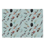Ambesonne Boho Cutting Board Large Size Fashion Feathers Multicolor