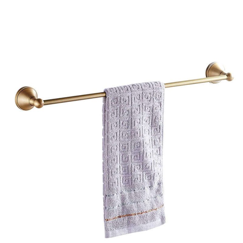Porte-serviettes mural monocouche en laiton antique