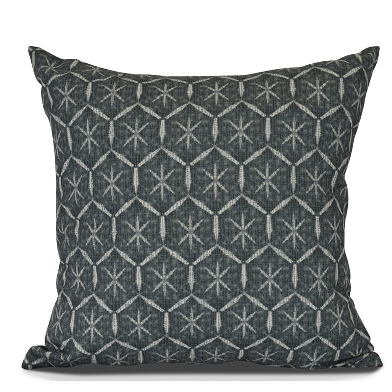 Housse et insert de coussin carré Goals, Gourds and Gatherings, 16 po x 16 po, Noir, Rembourrage en duvet synthétique