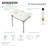Kingston Brass Monarch 37-Inch Ceramic Console Sink with Stainless Steel Legs (4-Inch, 3-Hole)-61166581