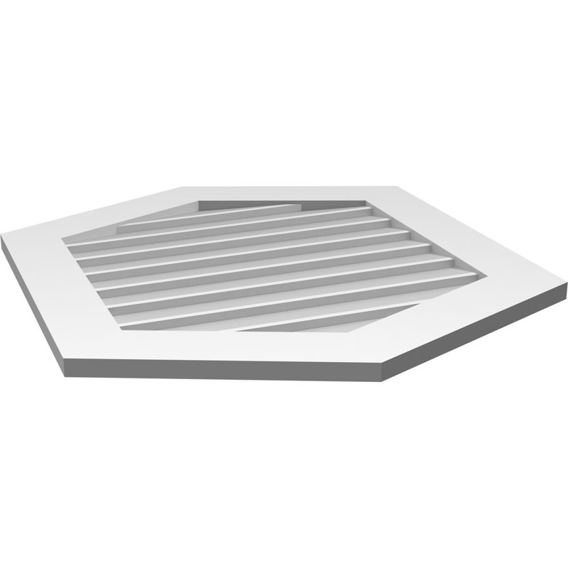 Ventilé vertical à pignon vertical en uréthane 5/12, H 1 po x l 28 po x L 32 po