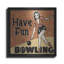  «Have Fun Bowling» par Erin Clark, art mural en métal, 12 po x 12 po-492380621