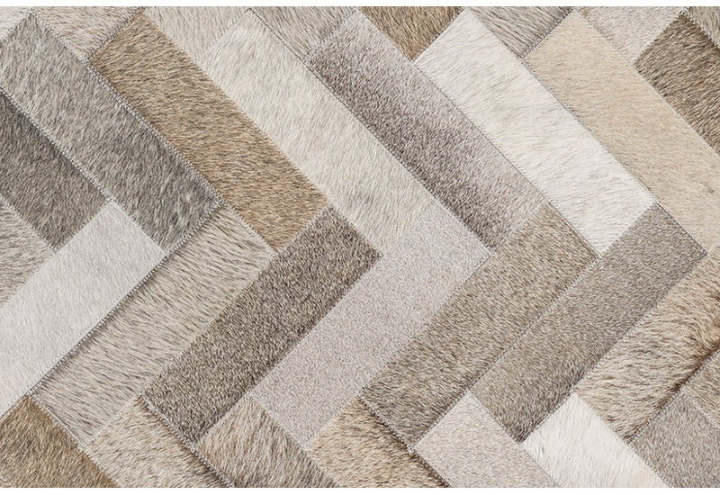 Art Hide Cowhide Area Rug in Gray, Rectangle 10' x 14'