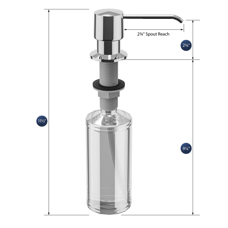 Karran Soap/Lotion Dispenser, Chrome