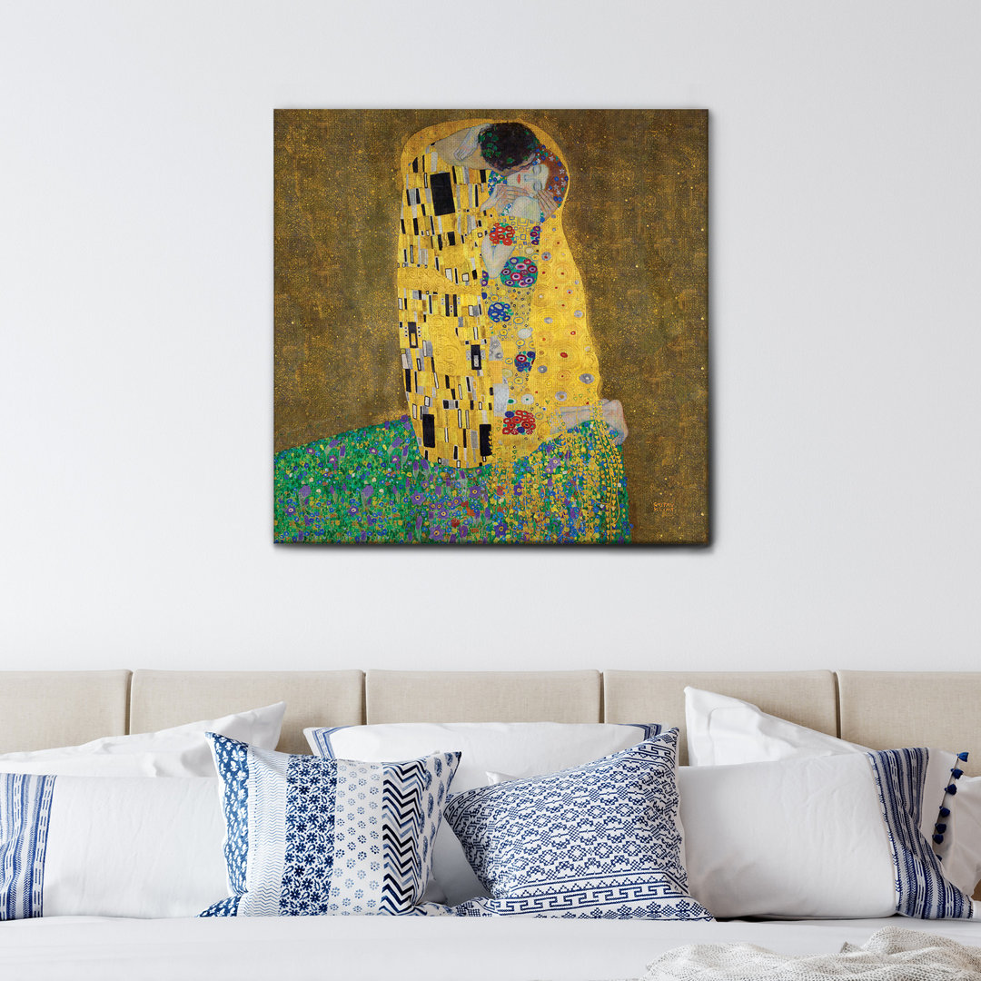 Leinwandbild The Kiss von Gustav Klimt