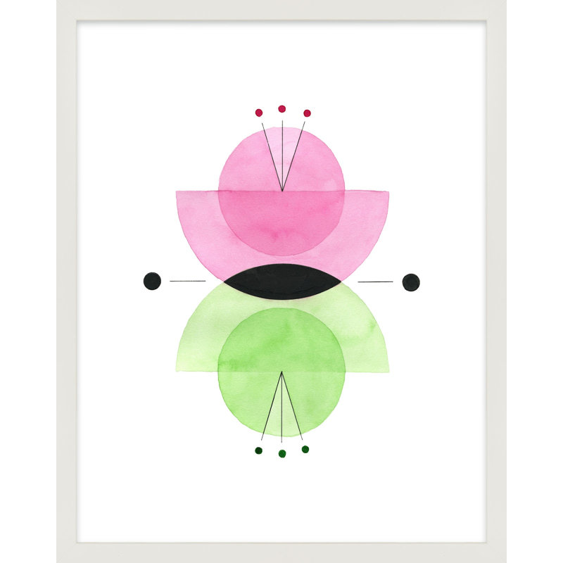 Playfulness Print by Allison Rietta, 25" H x 20" W x 1.25" D, White Framed