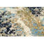 Tapis oriental abstrait artistique moderne 4 x 6