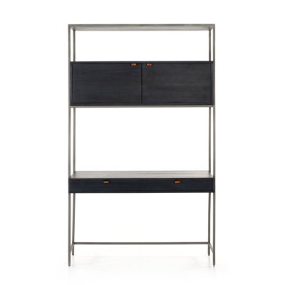 Trey Solid Wood Modular Writing Desk