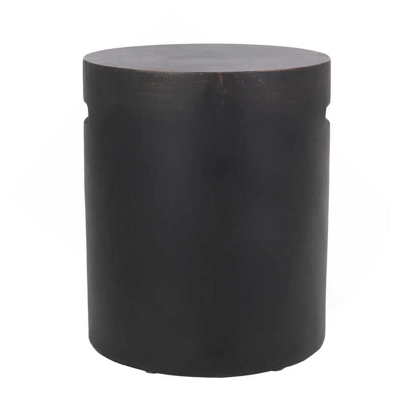 Outdoor LightWeight Concrete Side Table,Copper
