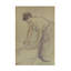 «Woman Washing Laundry on Canvas» par Camille Pissarro