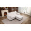 Canapé modulaire en L 70,87 po à deux tons avec repose-pieds Cloud & White-1415203301
