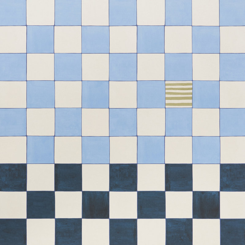 Schumacher x Backdrop Gambit Panel, Sky/Deep Navy
