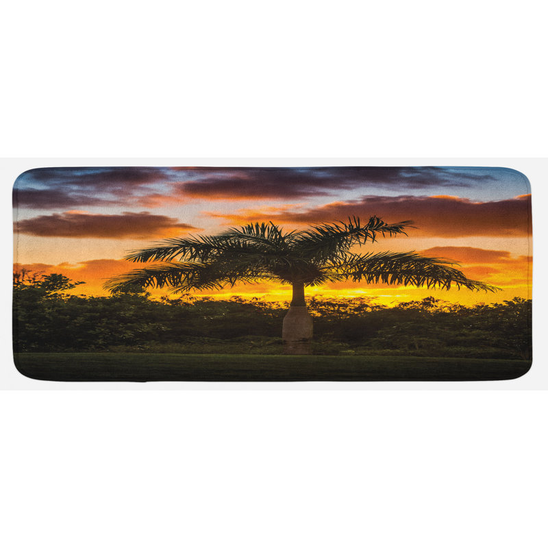 Tapis de cuisine palmier tree