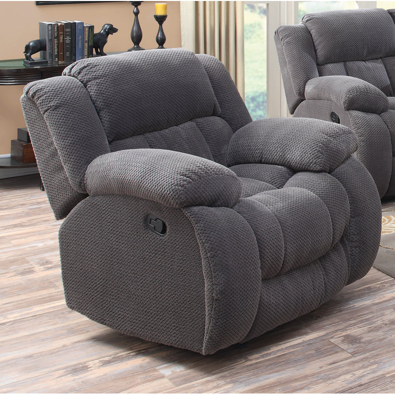 Fauteuil inclinable manuel oscillant standard de 42 po de largeur Carlingcott, Anthracite