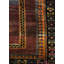 Tapis unique brun, aubergine et rouge de 6 pi 10 po x 12 pi 7 po Kars