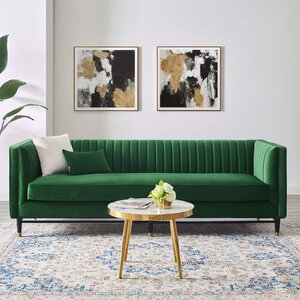 Everly Quinn Joelma 93.5'' Upholstered Sofa & Reviews | Wayfair