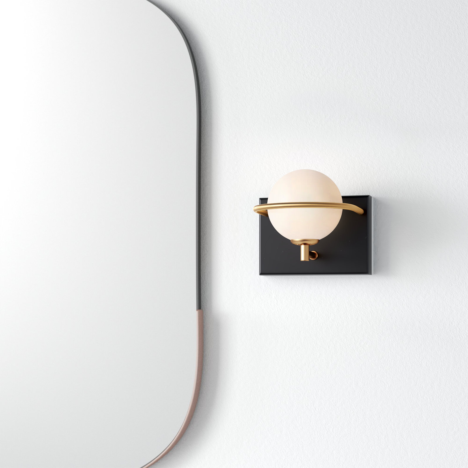 Bertram Single Frosted Dimmable Vanity Light