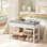 8 Pair Shoe Storage Bench