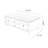 White Solid + Manufactured Wood Rectangular Coffee Table-1072809645